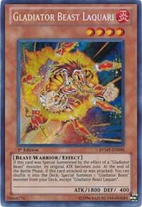 Gladiator Beast Laquari RYMP-EN096 card from Ra Yellow Mega Pack