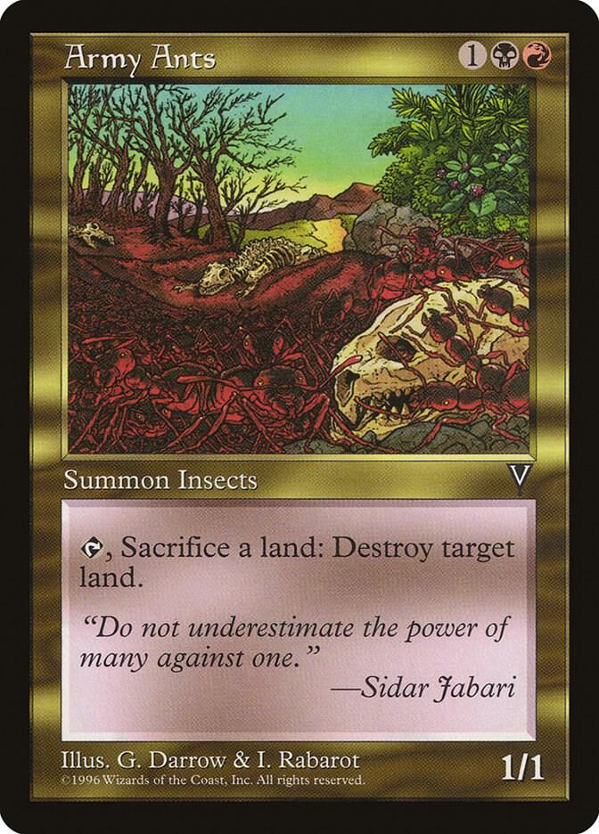 Army Ants card from Visions