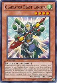 Gladiator Beast Lanista RYMP-EN106 card from Ra Yellow Mega Pack