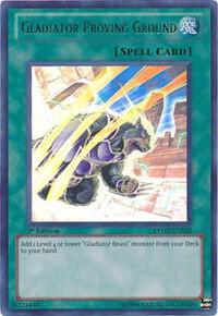 Gladiator Proving Ground RYMP-EN110 card from Ra Yellow Mega Pack
