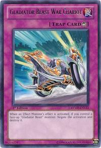 Gladiator Beast War Chariot RYMP-EN113 card from Ra Yellow Mega Pack