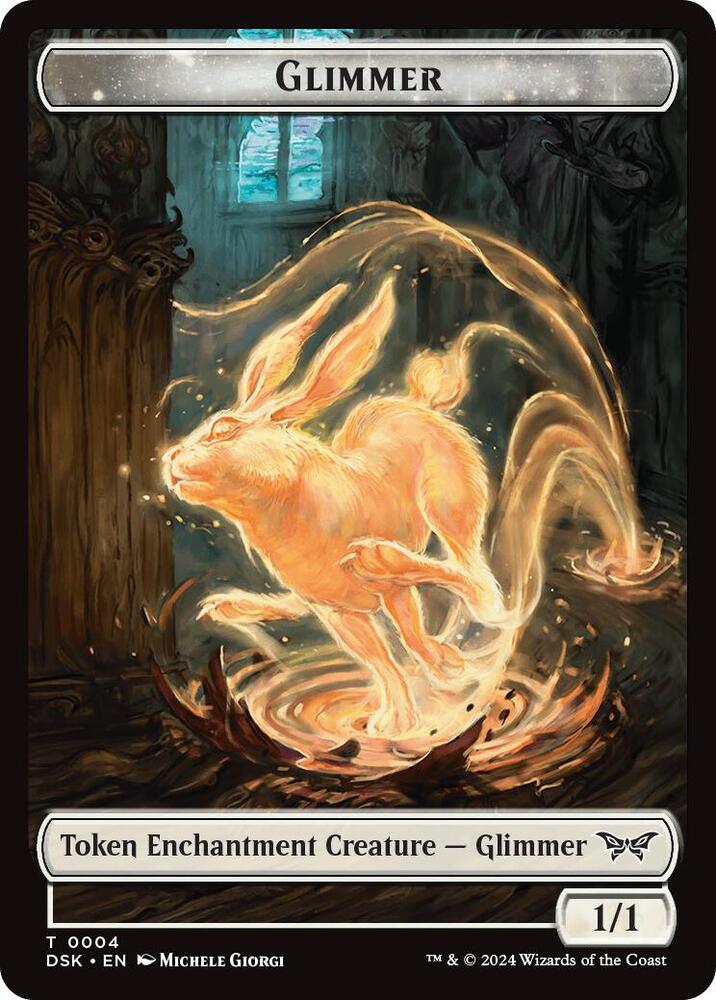 Glimmer Token 4 card from Duskmourn: House of Horror