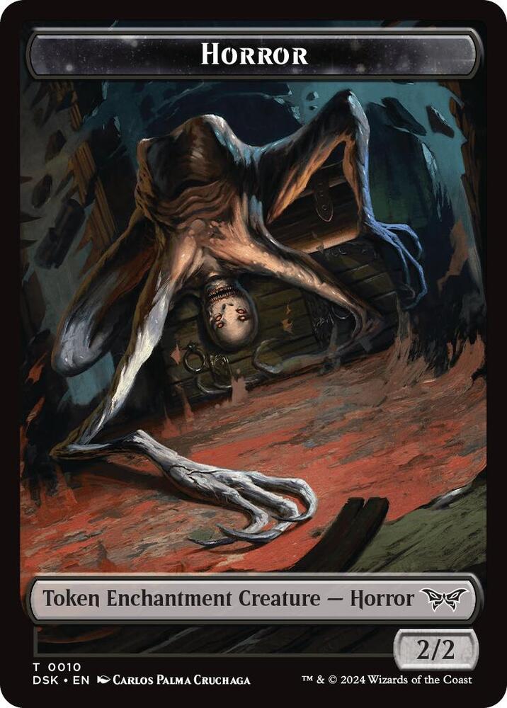 Horror Token 10 card from Duskmourn: House of Horror