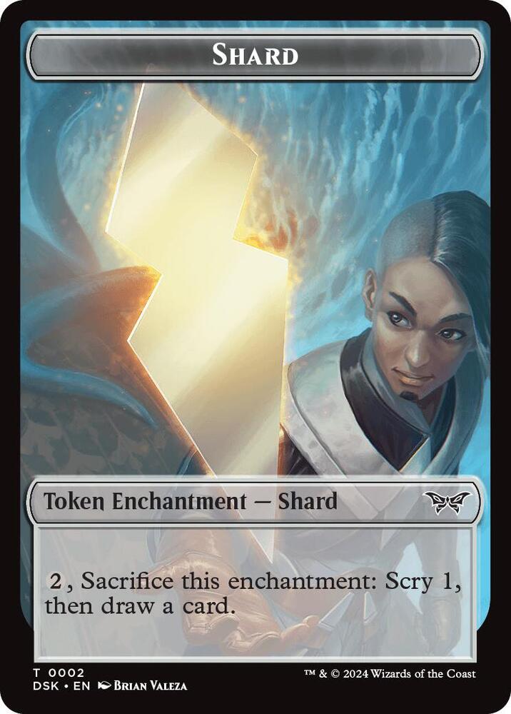 Shard // Manifest Double-Sided Token 2 // 18 card from Duskmourn: House of Horror