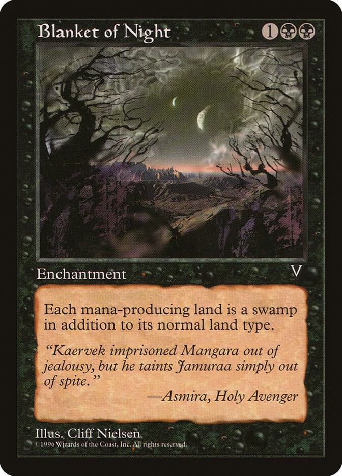 Blanket of Night card from Visions