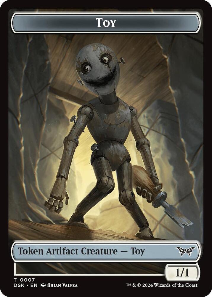 Toy // Manifest Double-Sided Token 7 // 18 card from Duskmourn: House of Horror