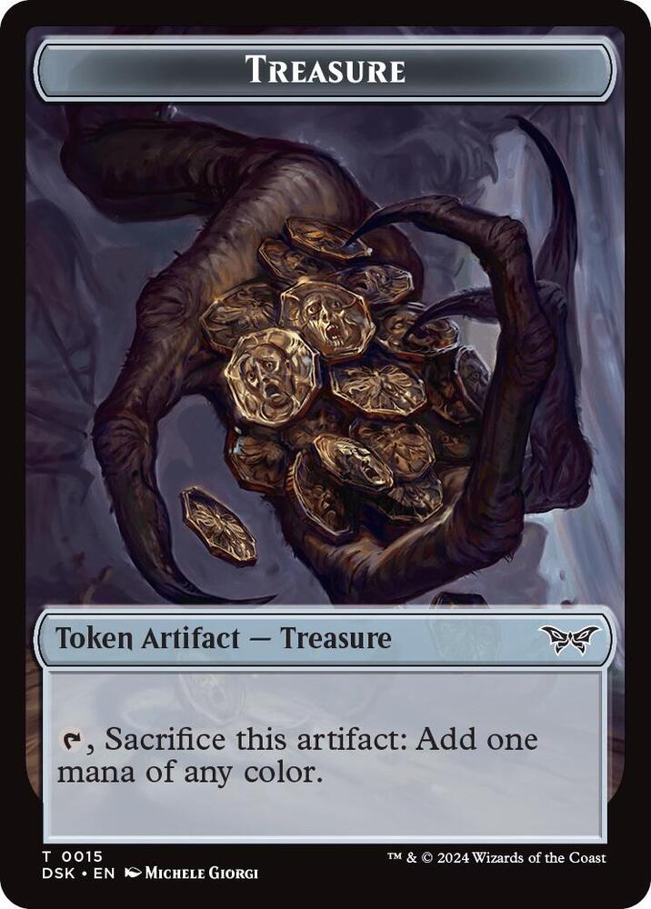 Treasure Token 15 card from Duskmourn: House of Horror