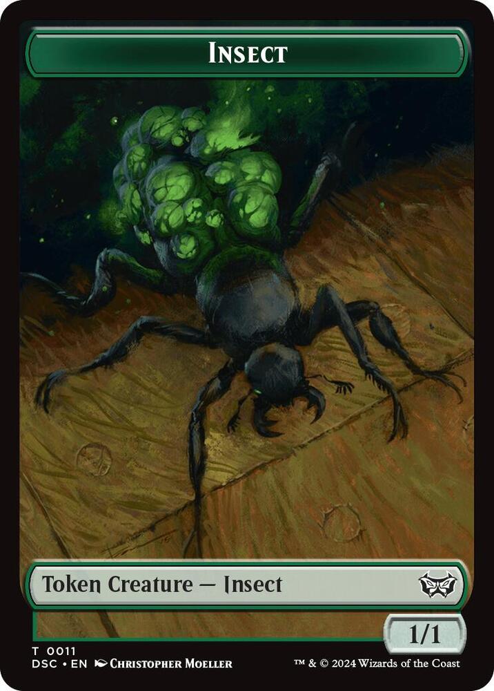 Insect (0011) // Shapeshifter Double-Sided Token 11 // 1 card from Commander: Duskmourn: House of Horror