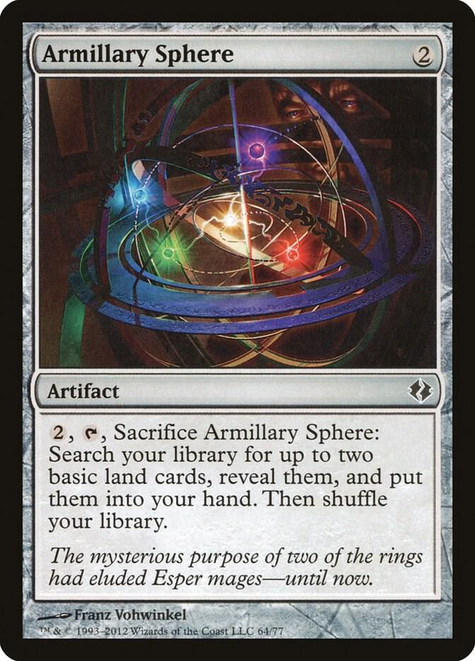 Armillary Sphere 64 card from Duel Decks: Venser vs. Koth