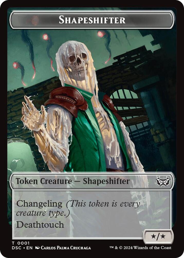Shapeshifter // Insect Double-Sided Token 1 // 22 card from Commander: Duskmourn: House of Horror