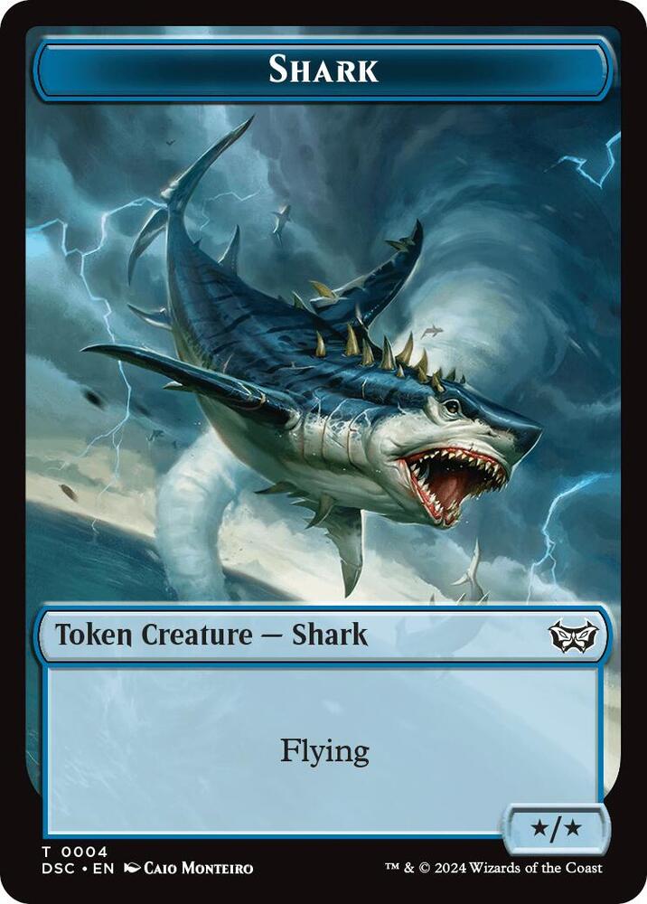 Shark // Copy Double-Sided Token 4 // 1 card from Commander: Duskmourn: House of Horror