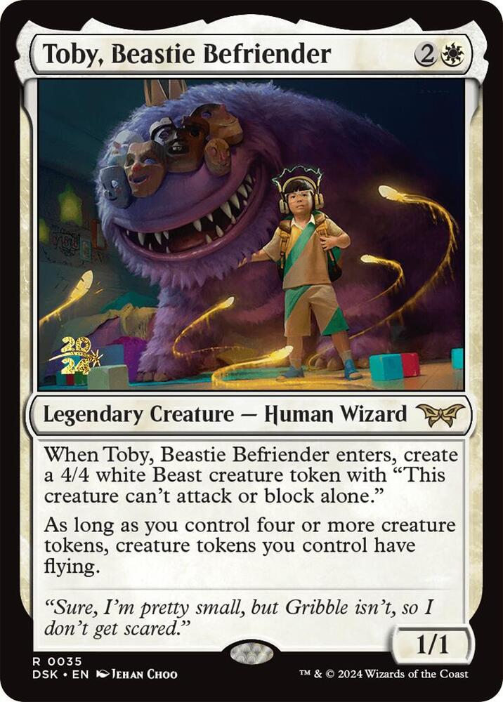 Toby, Beastie Befriender 35 card from Prerelease Cards