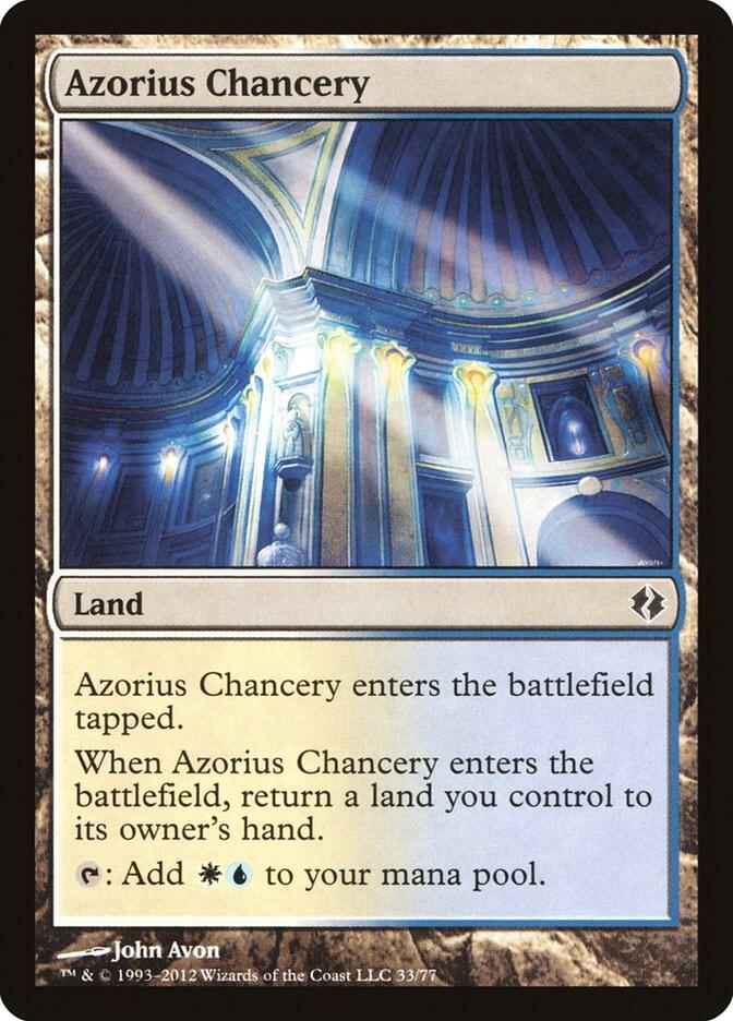 Azorius Chancery 33 card from Duel Decks: Venser vs. Koth