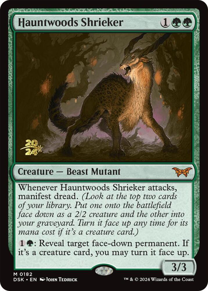 Hauntwoods Shrieker 182 card from Prerelease Cards