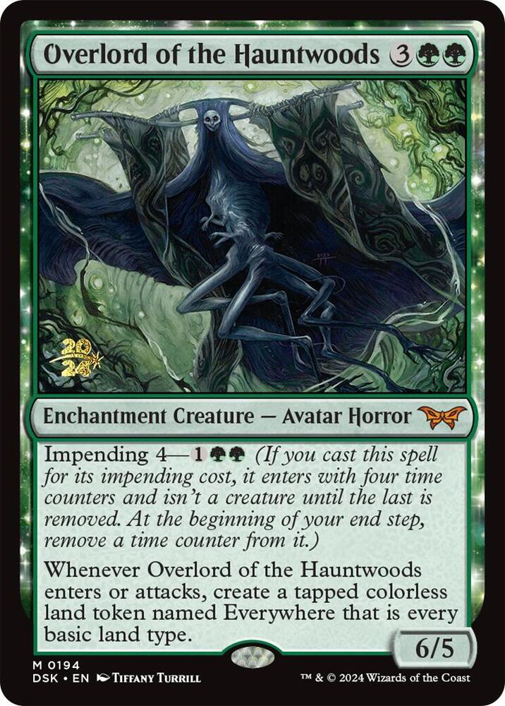 Overlord of the Hauntwoods 194 card from Prerelease Cards