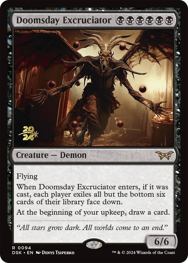 Doomsday Excruciator 94 card from Prerelease Cards