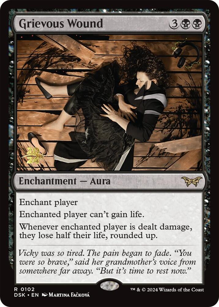 Grievous Wound 102 card from Prerelease Cards