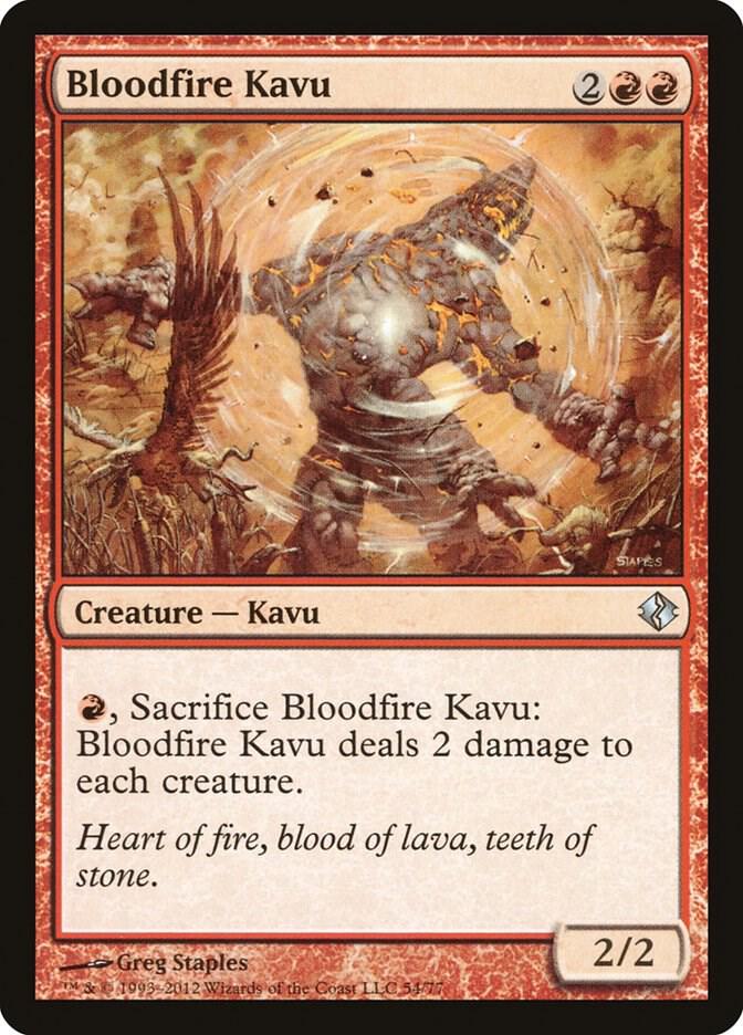 Bloodfire Kavu 54 card from Duel Decks: Venser vs. Koth