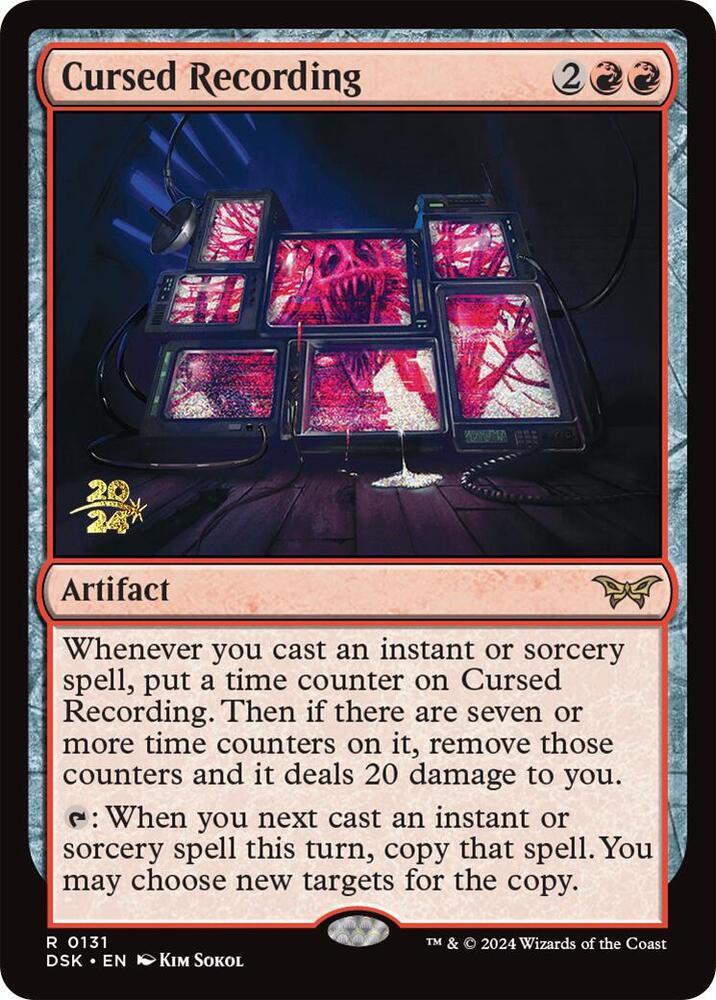 Cursed Recording 131 card from Prerelease Cards