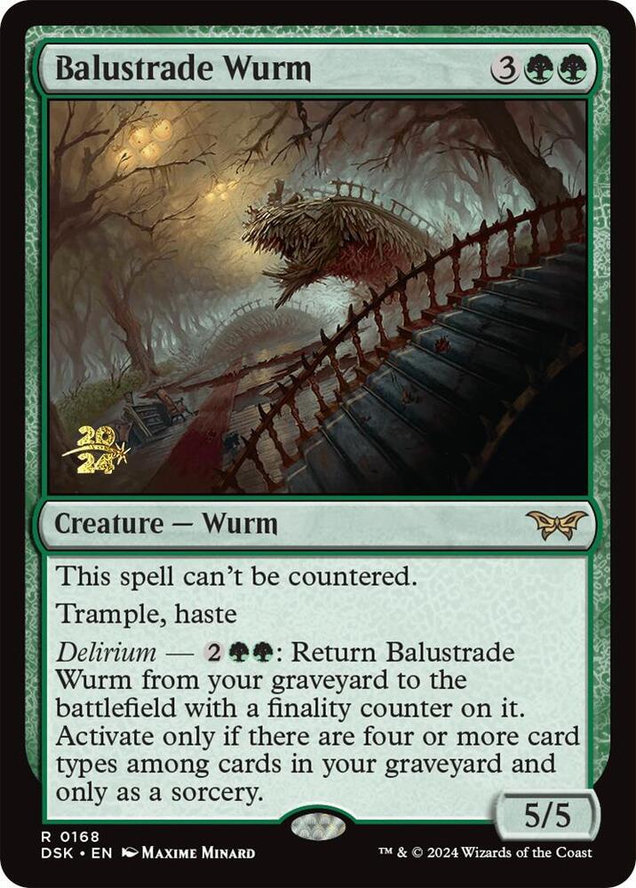 Balustrade Wurm 168 card from Prerelease Cards