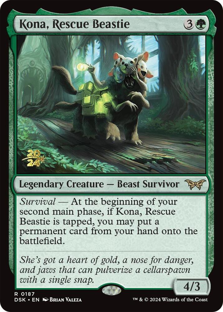 Kona, Rescue Beastie 187 card from Prerelease Cards