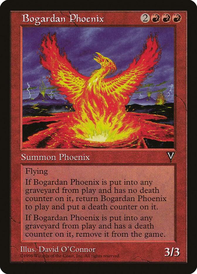 Bogardan Phoenix card from Visions