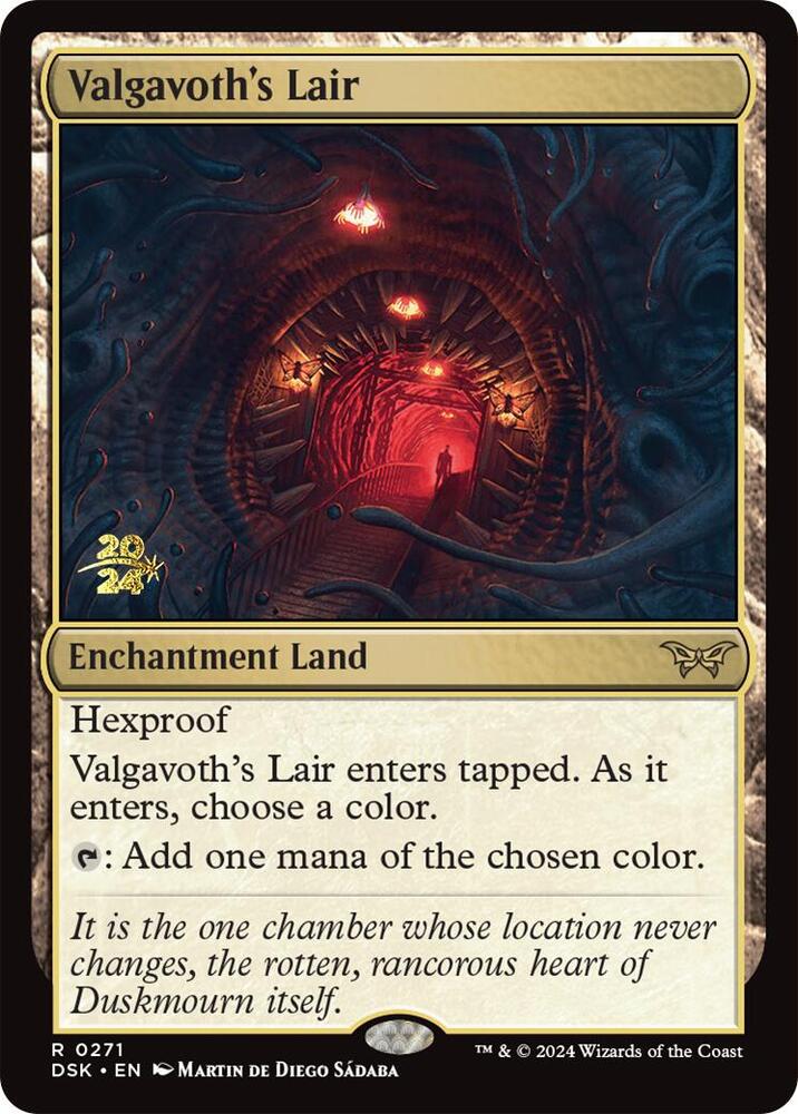 Valgavoth's Lair 271 card from Prerelease Cards