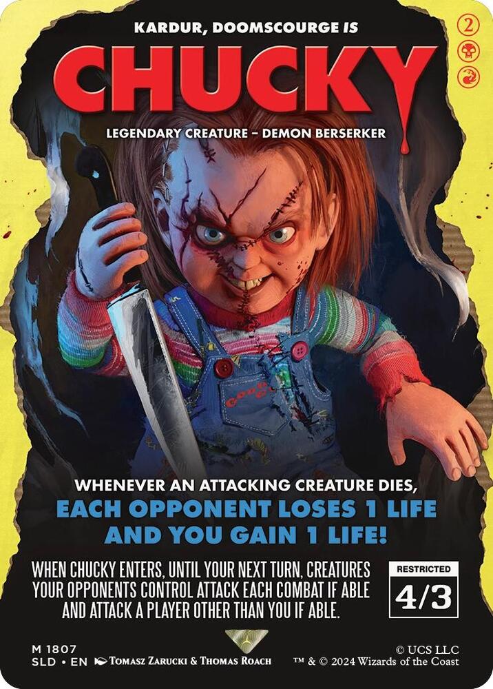 Chucky - Kardur, Doomscourge 1807 card from Secret Lair Drop Series