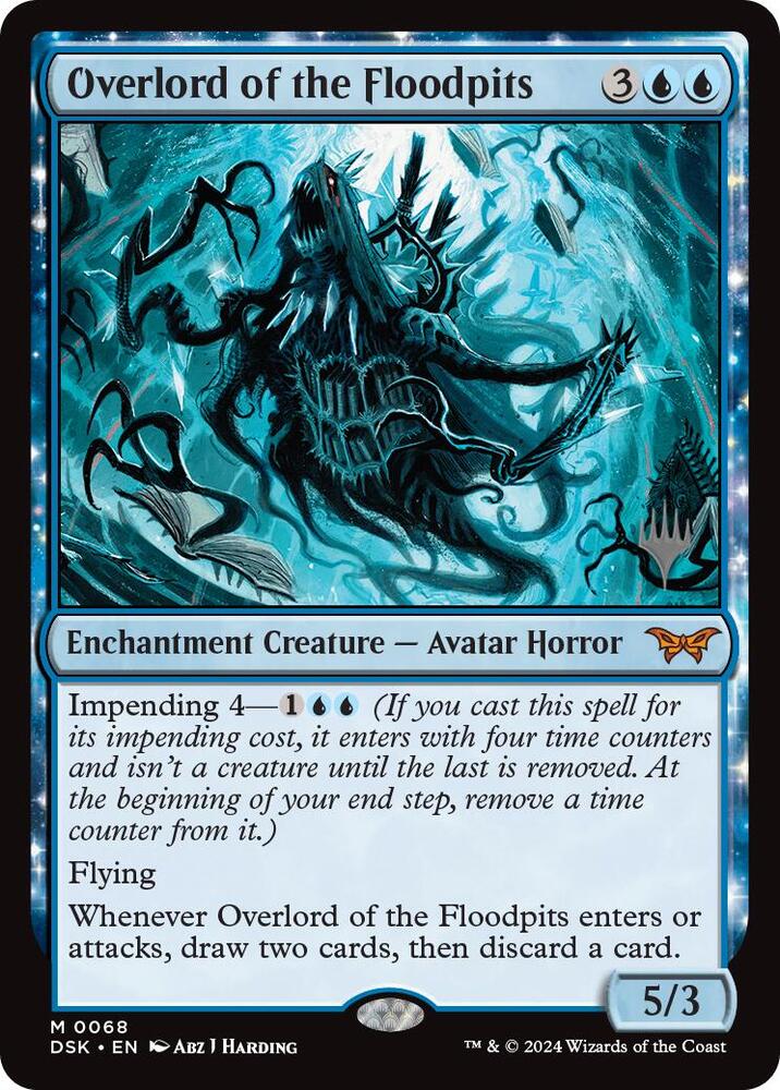 Overlord of the Floodpits 68 card from Promo Pack: Duskmourn: House of Horror