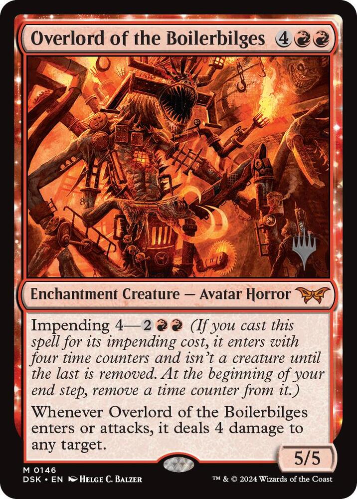 Overlord of the Boilerbilges 146 card from Promo Pack: Duskmourn: House of Horror