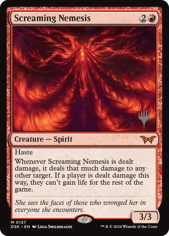 Screaming Nemesis 157 card from Promo Pack: Duskmourn: House of Horror