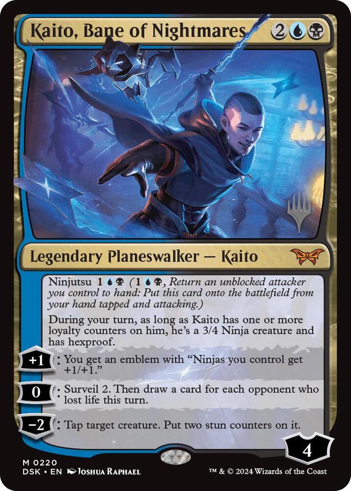 Kaito, Bane of Nightmares 220 card from Promo Pack: Duskmourn: House of Horror