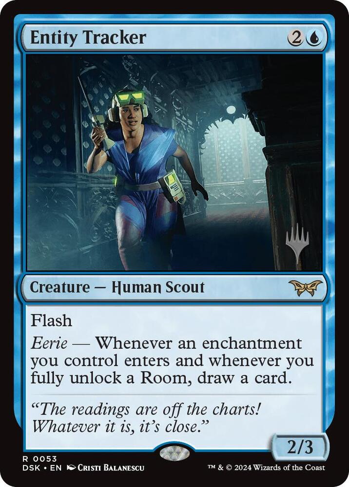 Entity Tracker 53 card from Promo Pack: Duskmourn: House of Horror