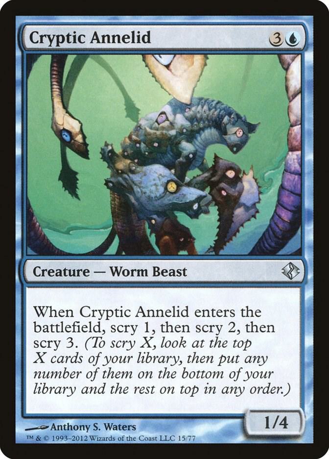 Cryptic Annelid 15 card from Duel Decks: Venser vs. Koth