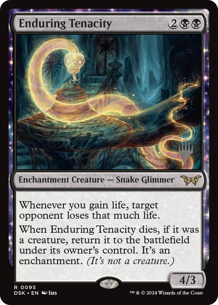 Enduring Tenacity 95 card from Promo Pack: Duskmourn: House of Horror