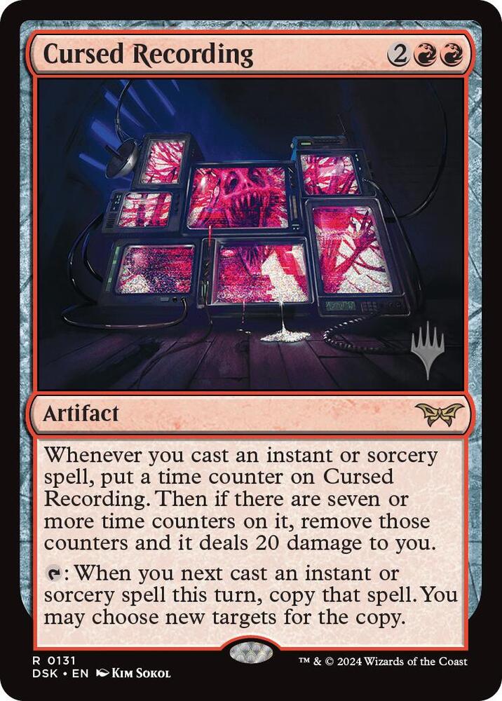 Cursed Recording 131 card from Promo Pack: Duskmourn: House of Horror