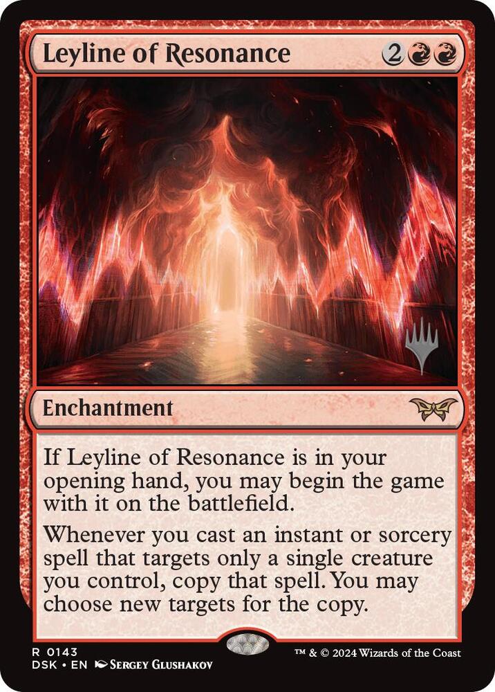 Leyline of Resonance 143 card from Promo Pack: Duskmourn: House of Horror