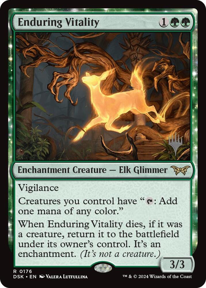 Enduring Vitality 176 card from Promo Pack: Duskmourn: House of Horror
