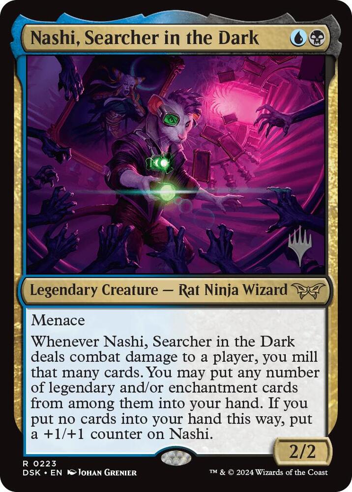 Nashi, Searcher in the Dark 223 card from Promo Pack: Duskmourn: House of Horror