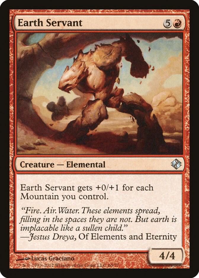 Earth Servant 60 card from Duel Decks: Venser vs. Koth