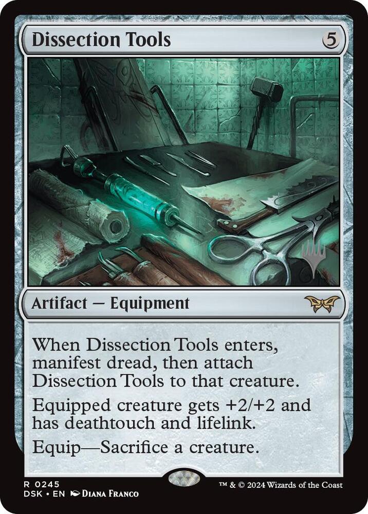Dissection Tools 245 card from Promo Pack: Duskmourn: House of Horror
