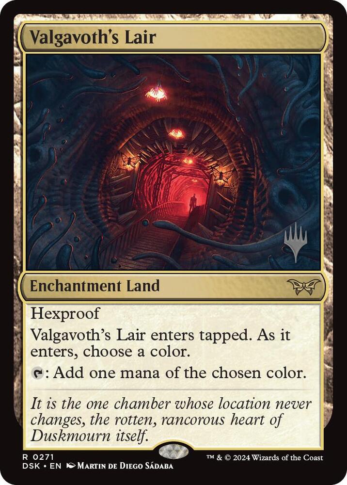 Valgavoth's Lair 271 card from Promo Pack: Duskmourn: House of Horror