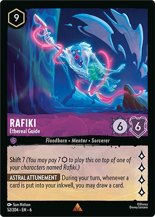 Rafiki - Ethereal Guide 52/204 card from Azurite Sea