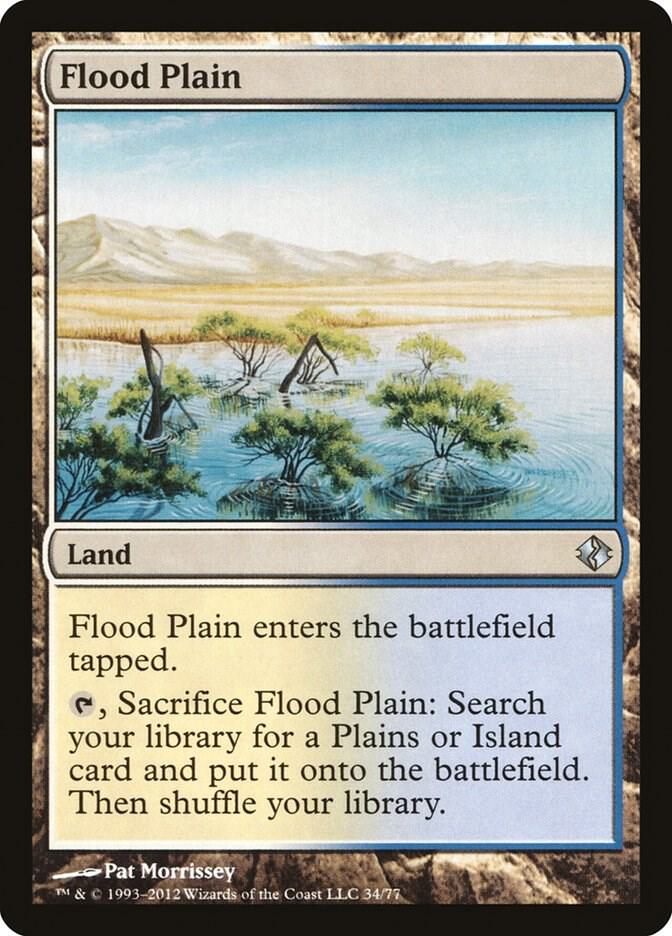Flood Plain 34 card from Duel Decks: Venser vs. Koth