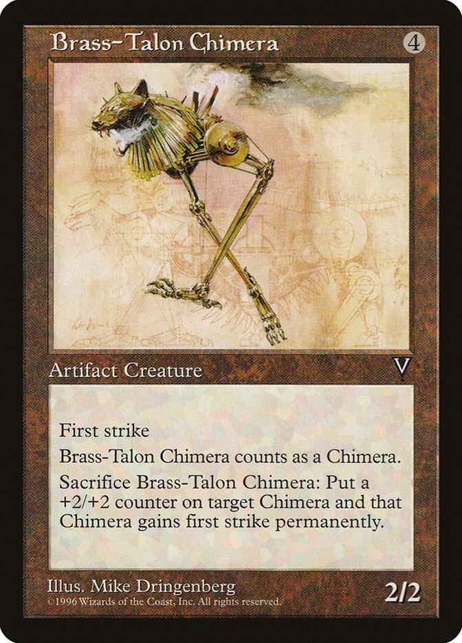 Brass-Talon Chimera 142 card from Visions
