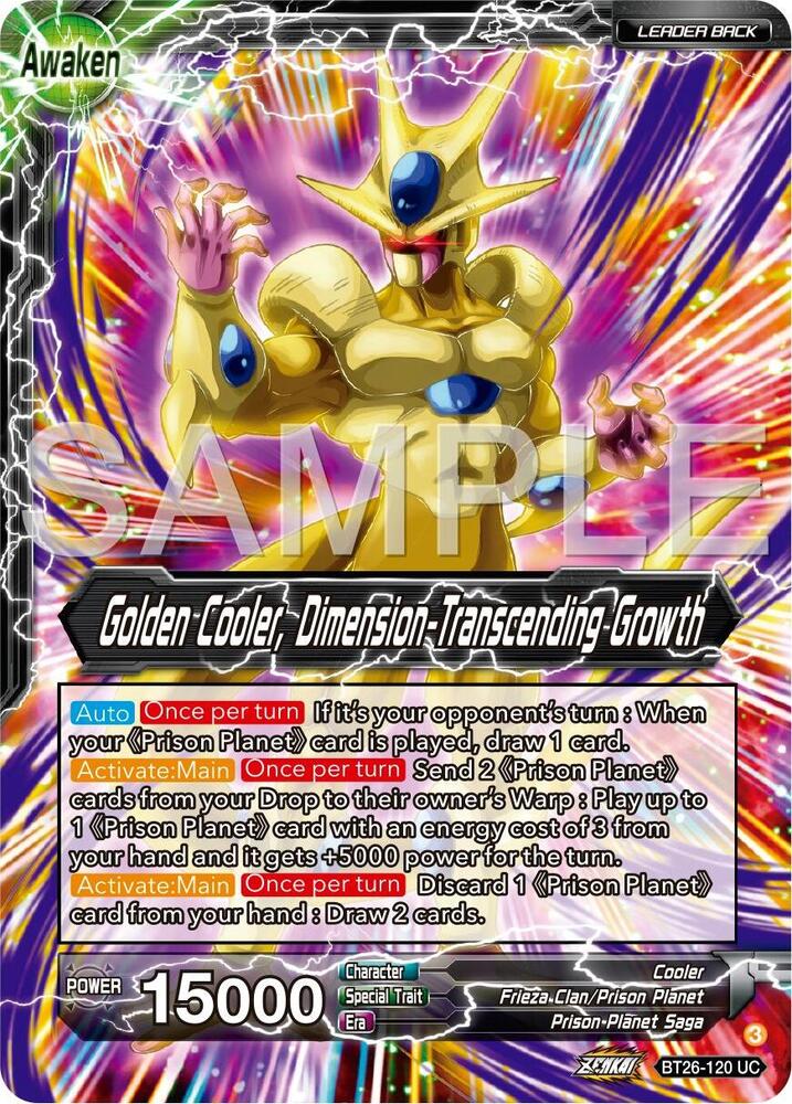 Cool // Golden Cooler, Dimension-Transcending Growth BT26-120 card from Ultimate Advent