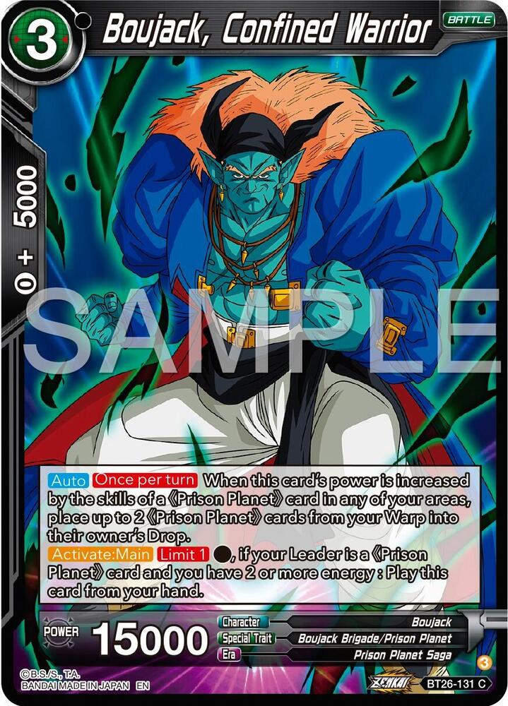 Boujack, Confined Warrior BT26-131 card from Ultimate Advent