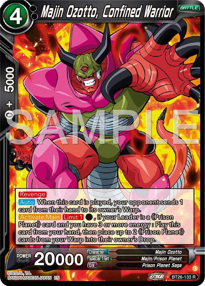 Majin Ozotto, Confined Warrior BT26-133 card from Ultimate Advent