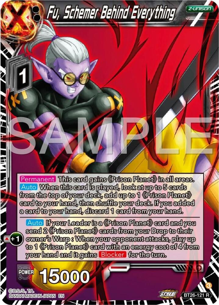 Fu, Schemer Behind Everything BT26-121 card from Ultimate Advent