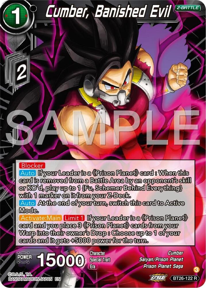Cumber, Banished Evil BT26-122 card from Ultimate Advent